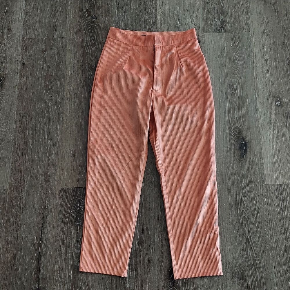 Missguided Petite Pink Courdoury Trousers Size 6
